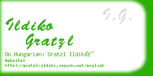 ildiko gratzl business card